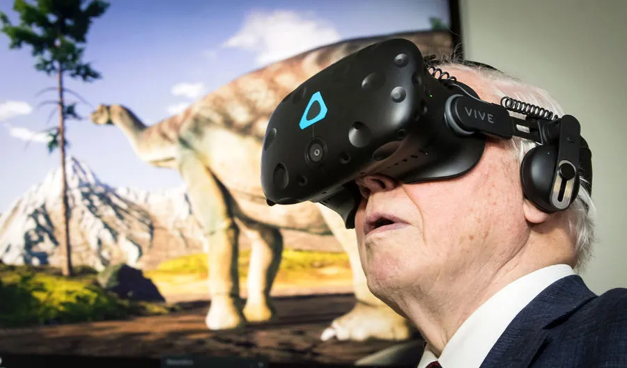 Feed a titanosaur in VR